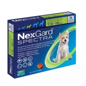 NEXGARD SPECTRA 7.6 A 15 KILOS 3 COMPRIMIDOS